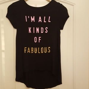 Girls t-shirt with saying
